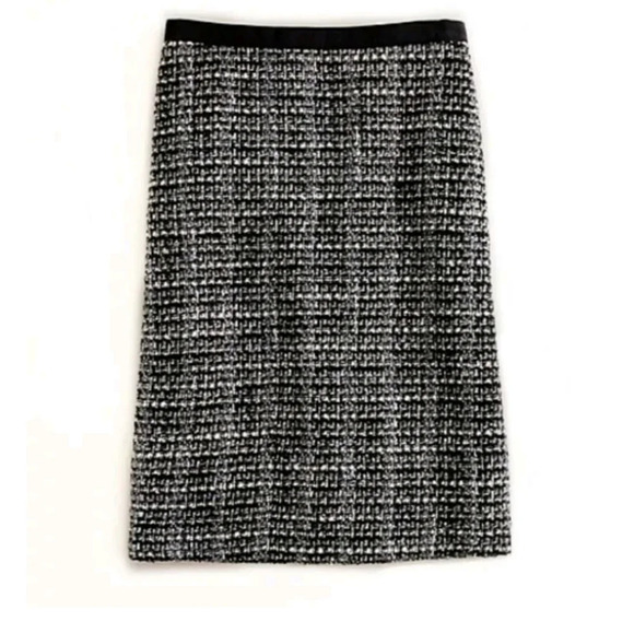 J.Crew No. 2 Pencil Skirt in Midnight Tweed Knit - Picture 3 of 10